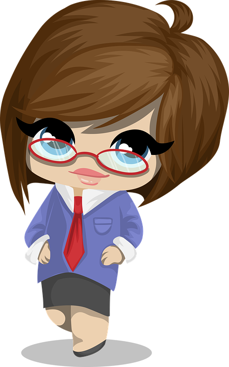 Little School Girl - Chibi Business Woman (449x720)