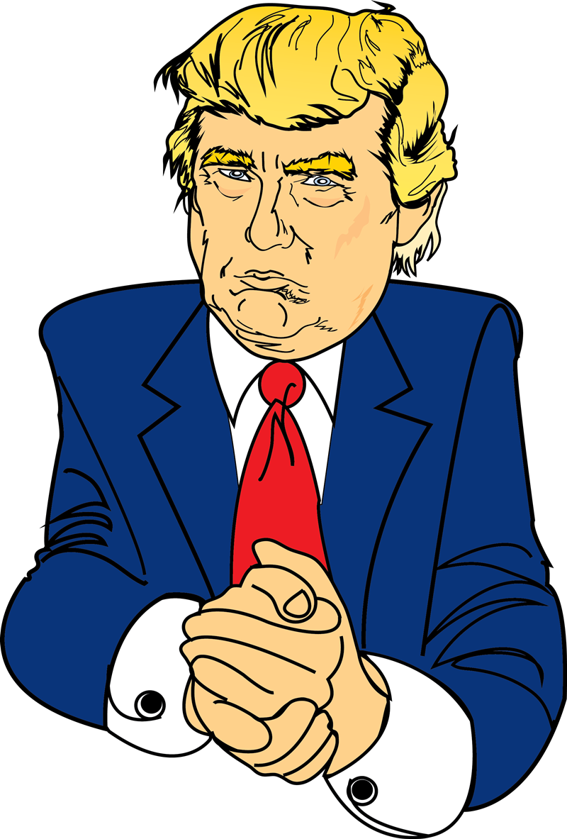 Mlk Day Clip Art - Free Clip Art Trump (800x1183)
