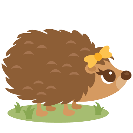 Hedgehog Clipart - Girl Hedgehog Clipart (432x432)