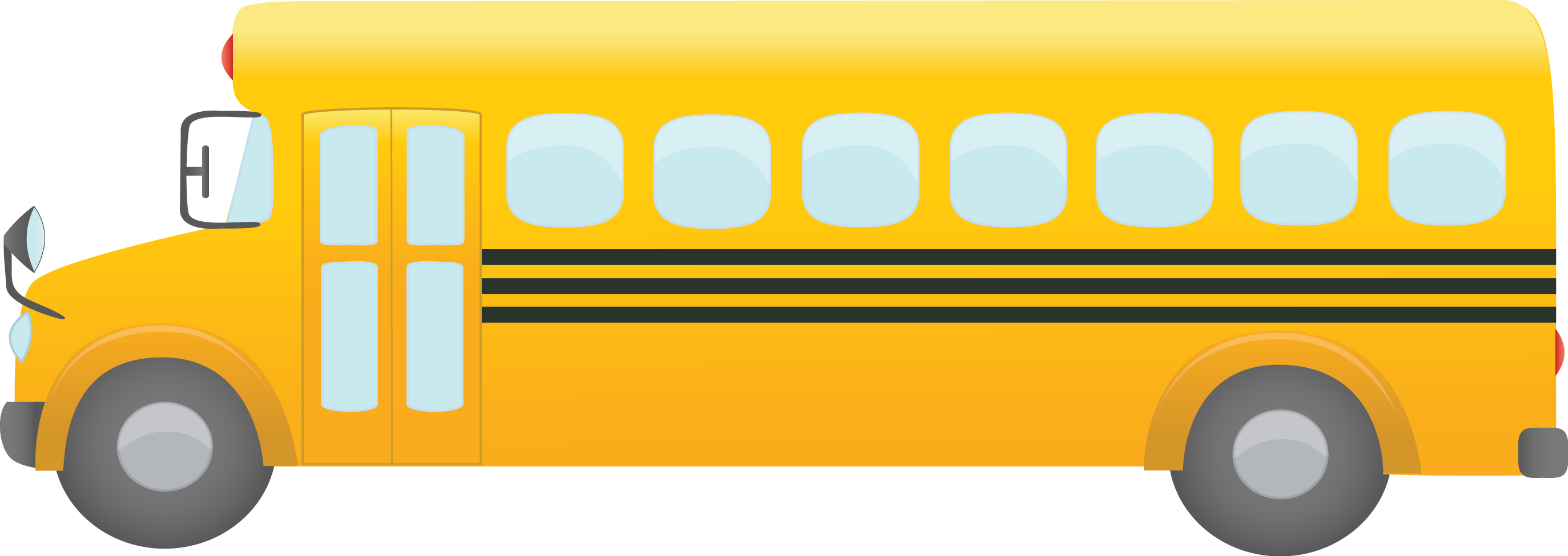 Bus Png - School Bus Clipart Png (2746x975)