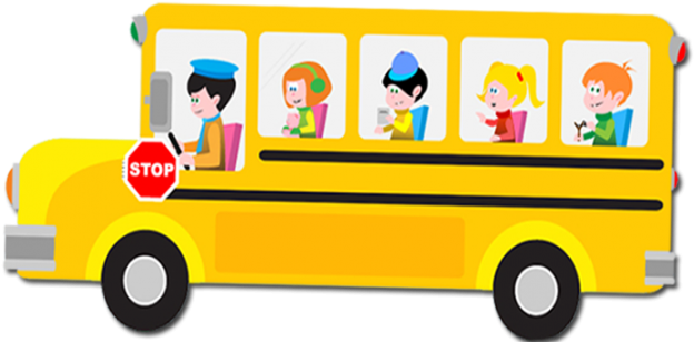 Bus Pass - School Bus Vector (650x309)