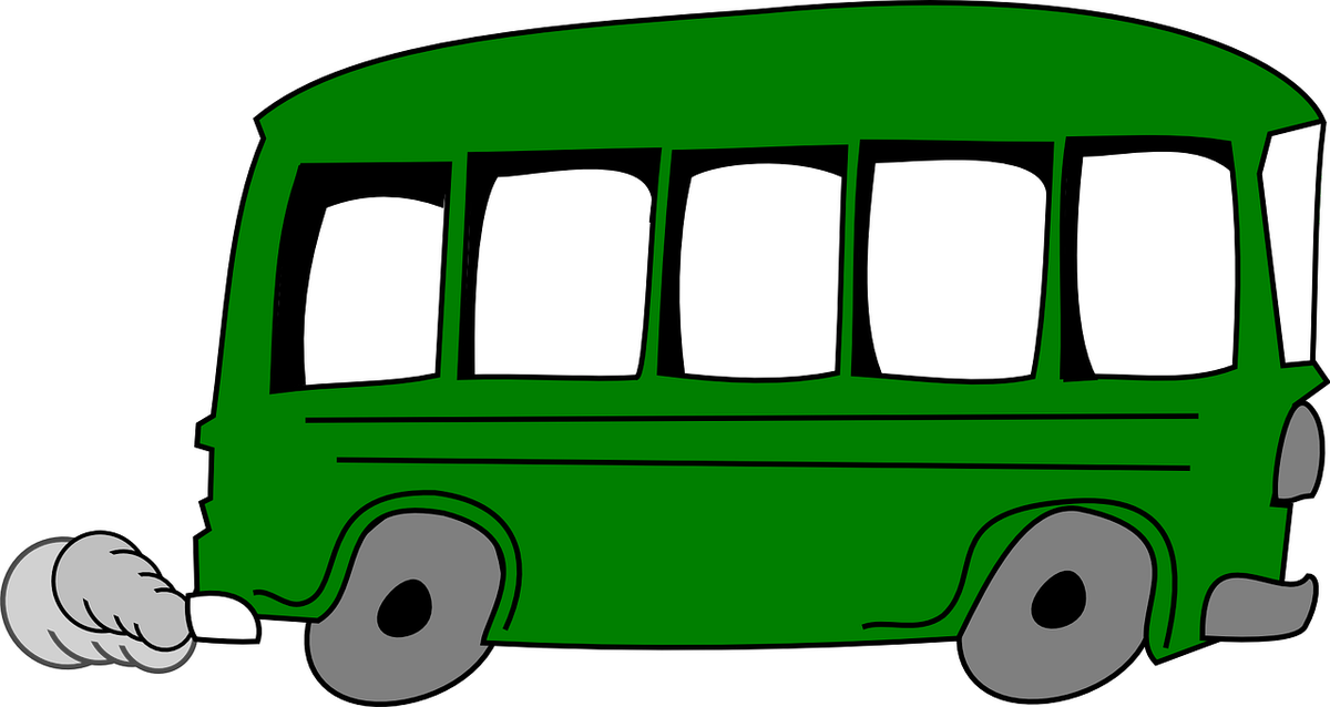 Green Bus Clipart Clip Art At Clker Com Vector Online - Bus Stop Toy Shop (1200x638)