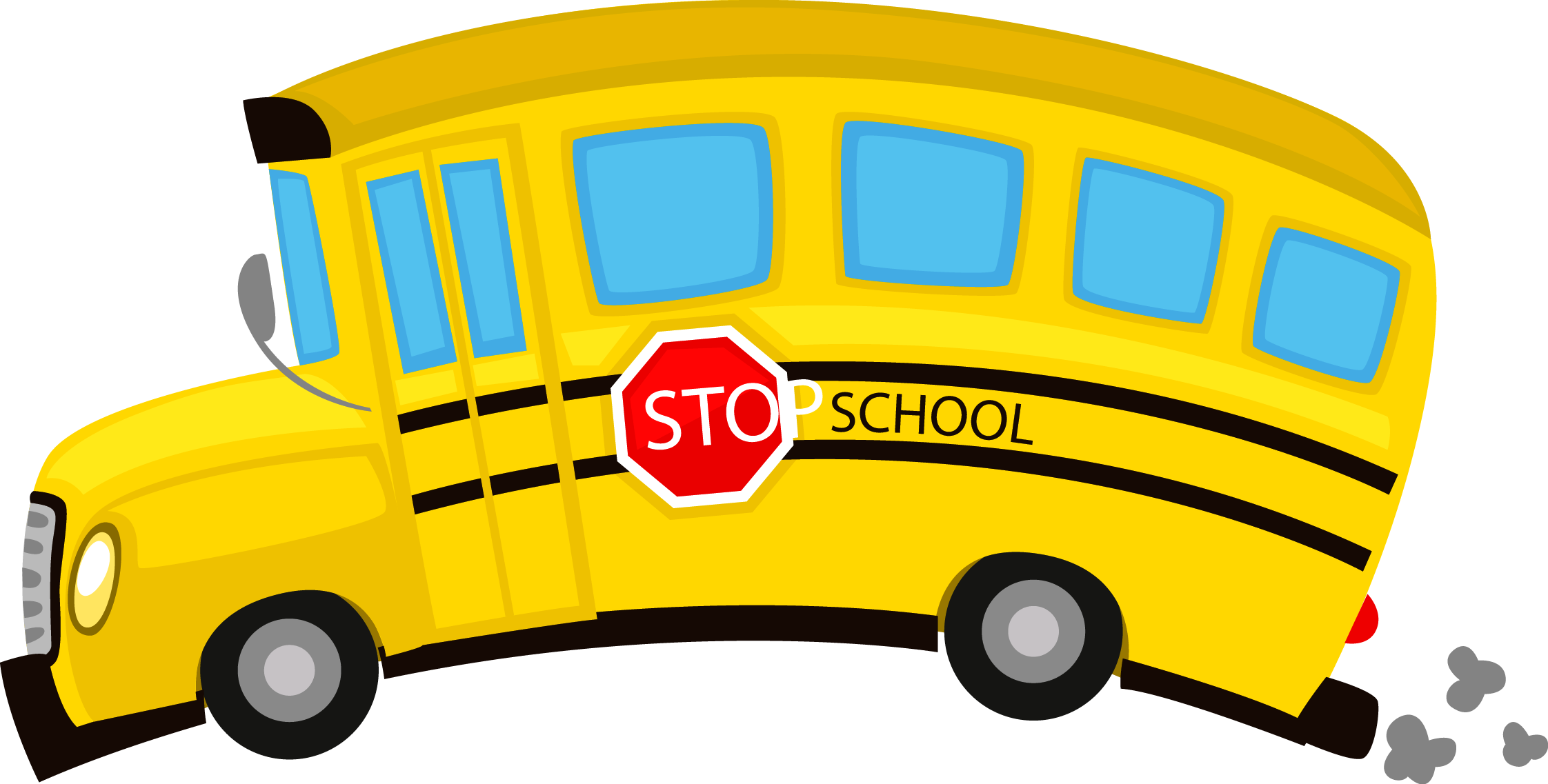 School Bus Drawing Illustration - School Bus Drawing (2244x1137)