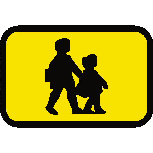 School Bus Sticker Reflective - School Bus Sign Uk (591x591)