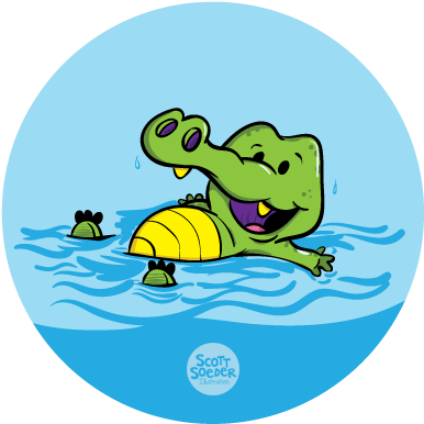 J Swim School Gator - Education (457x455)