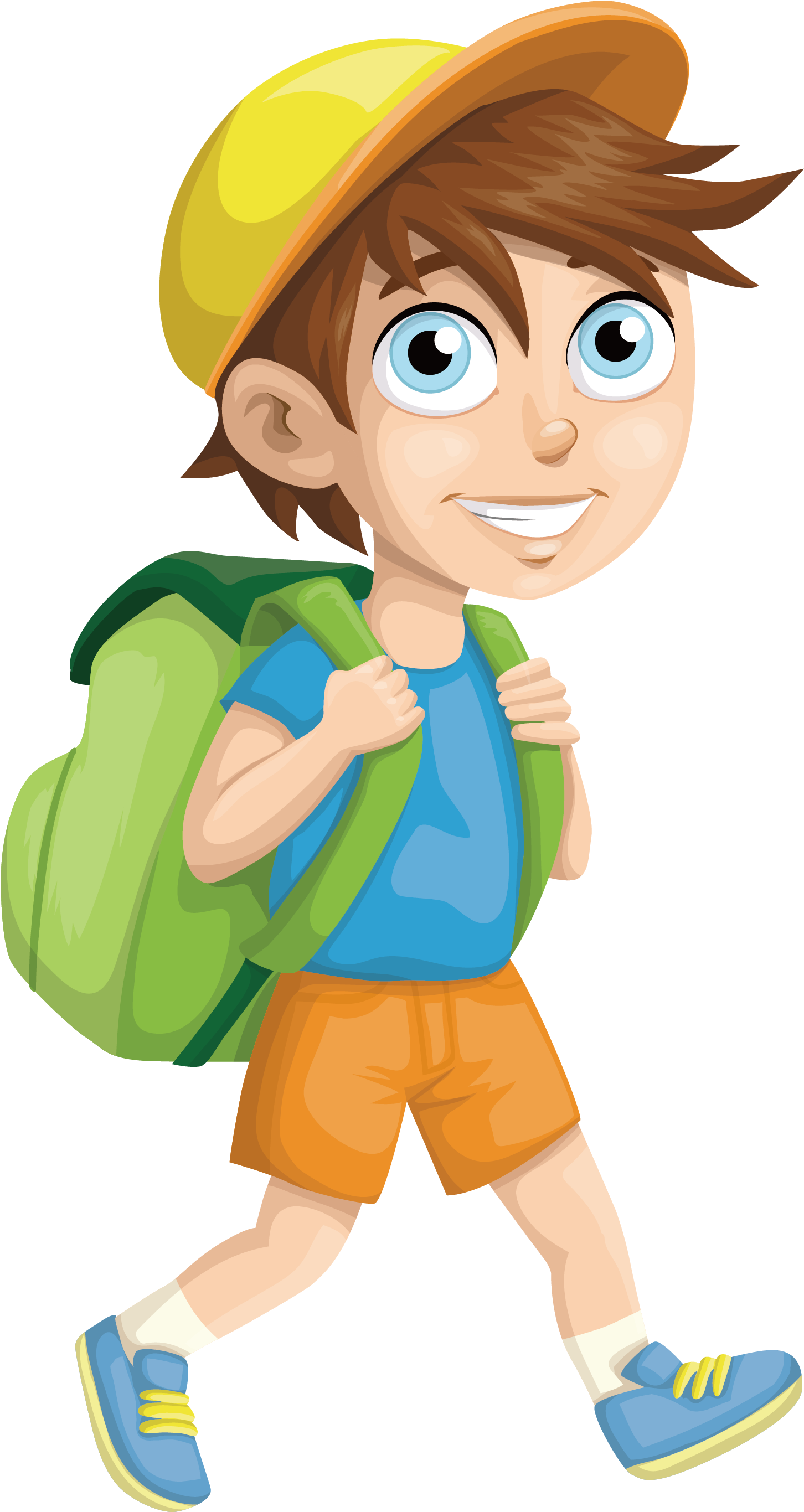 Student School Clip Art - School Boy Vector Png (2917x2917)