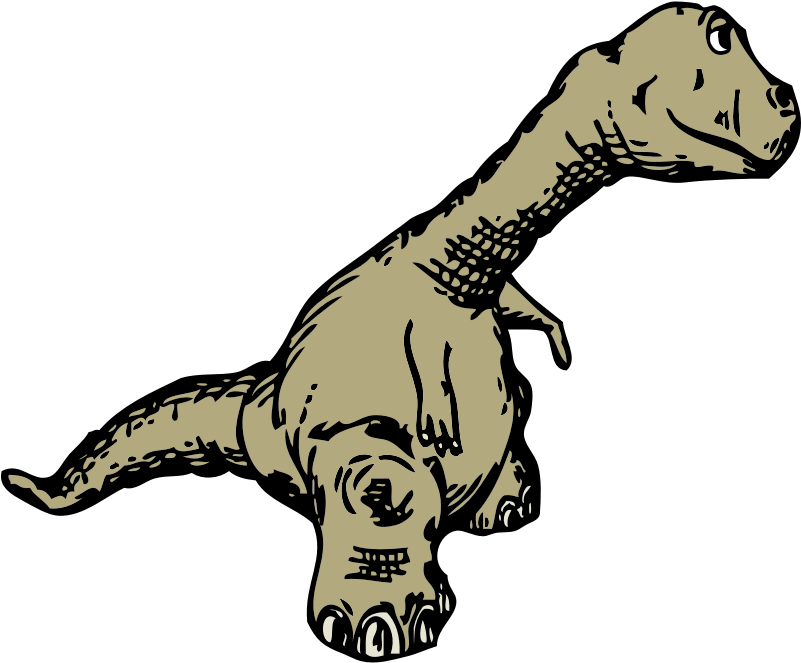 Clipart - Dinosaur Sideview - Moving Picture Dinosaur Animation (800x800)