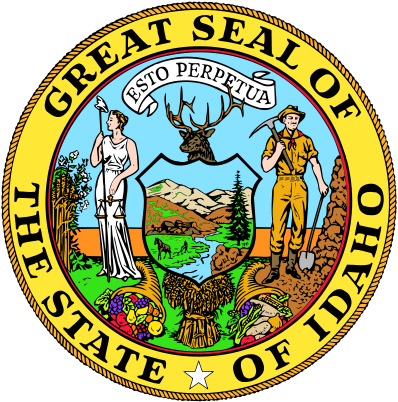 Colorado School Bus Sales Colorado School Buses - Great Seal Of The State Of Idaho (398x402)