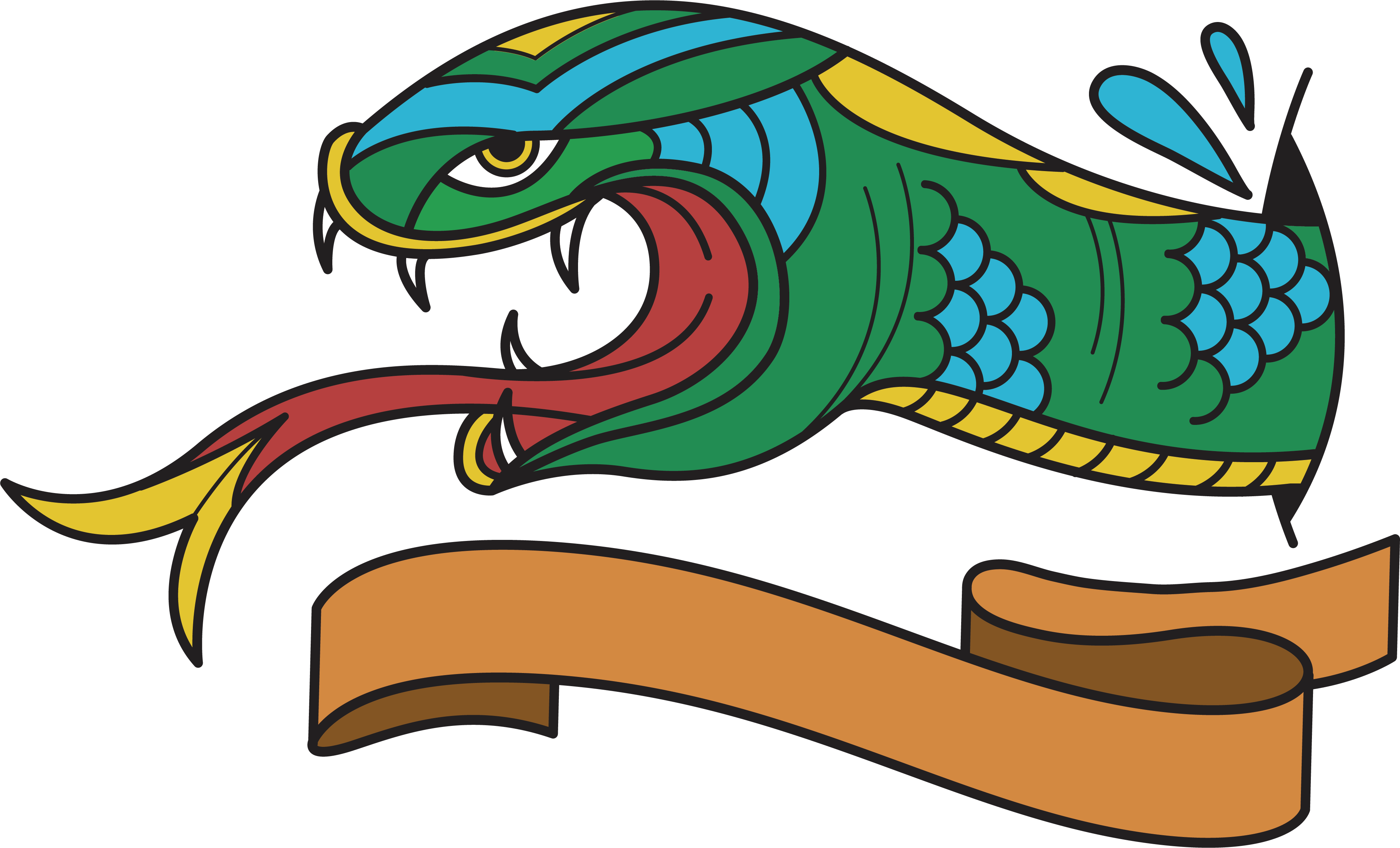 Snake Old School Clip Art - Tattoo Design Old School (3943x2389)