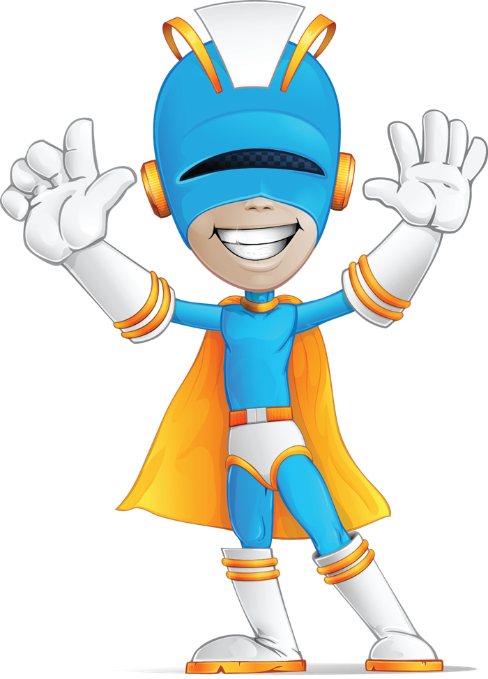 Superhero Free To Use Clip Art - Cartoon Superhero Characters (700x974)