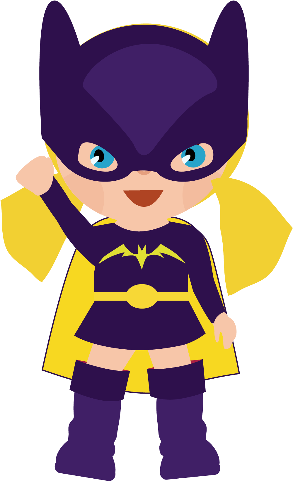 Free Superhero Clipart - Super Heroes Y Heroinas (1024x1683)