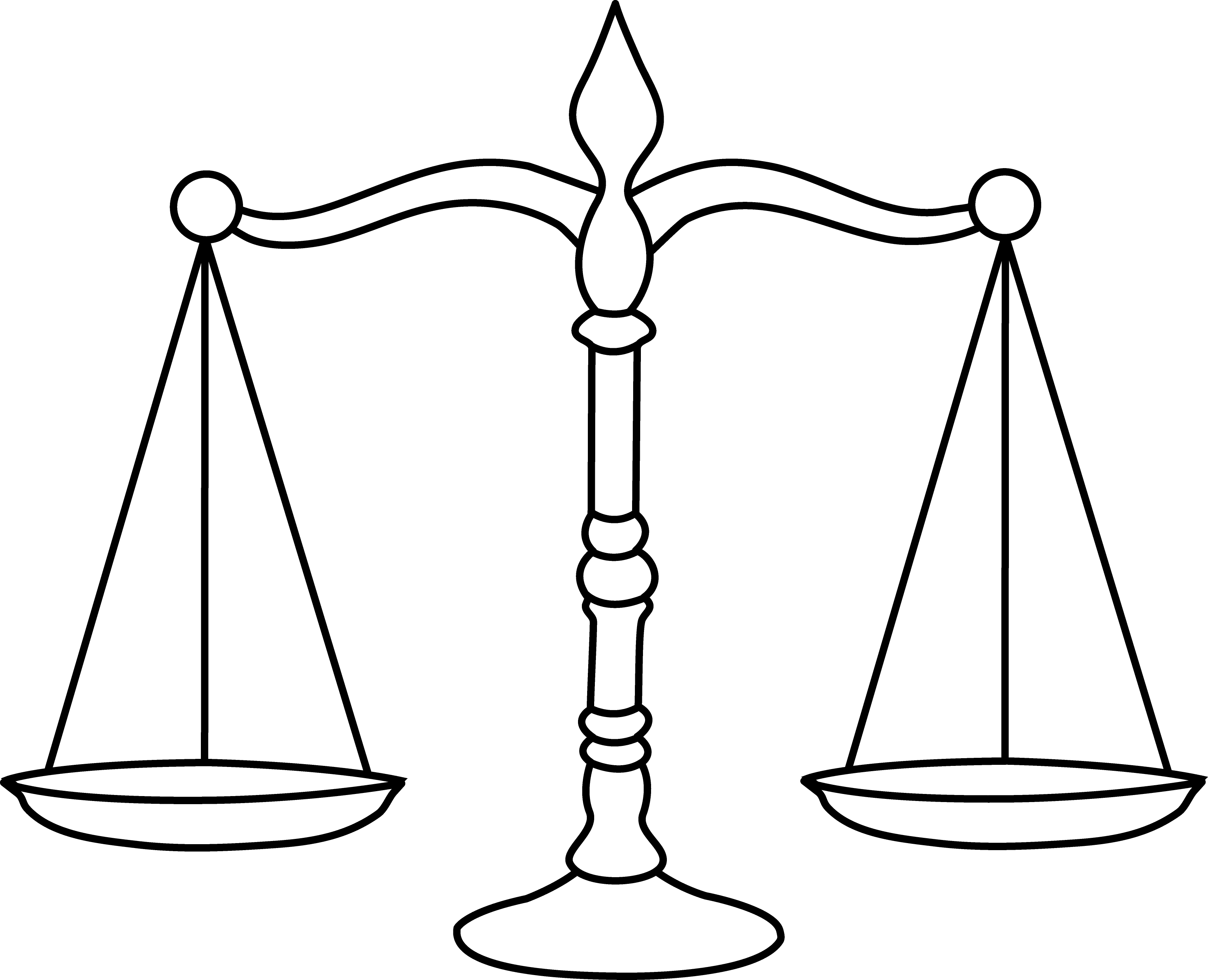 Scale Clip Art Many Interesting Cliparts Balance Scale - Balance Coloring Pages (3440x2792)