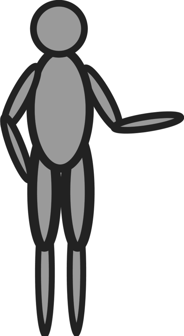 People Near A Blackboard - Clip Art Person (600x1097)