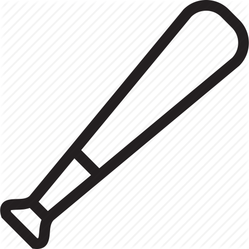 Baseball Bat Clipart Free - Baseball Bat Free Svg (512x511)