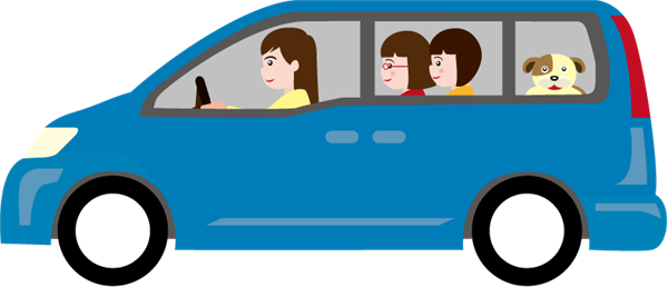 2017-2018 Car Rider Procedures - Clip Art Minivan (600x258)