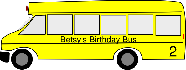 Bus Clipart Party Bus - Clip Art (600x228)