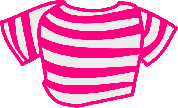 Clip Art Pink Shirt (600x364)