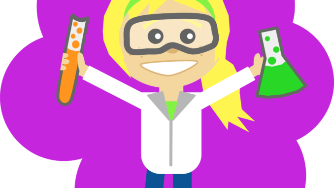 Free Science Clipart - Custom Scientist Girl Ponytail 5'x7'area Rug (678x381)