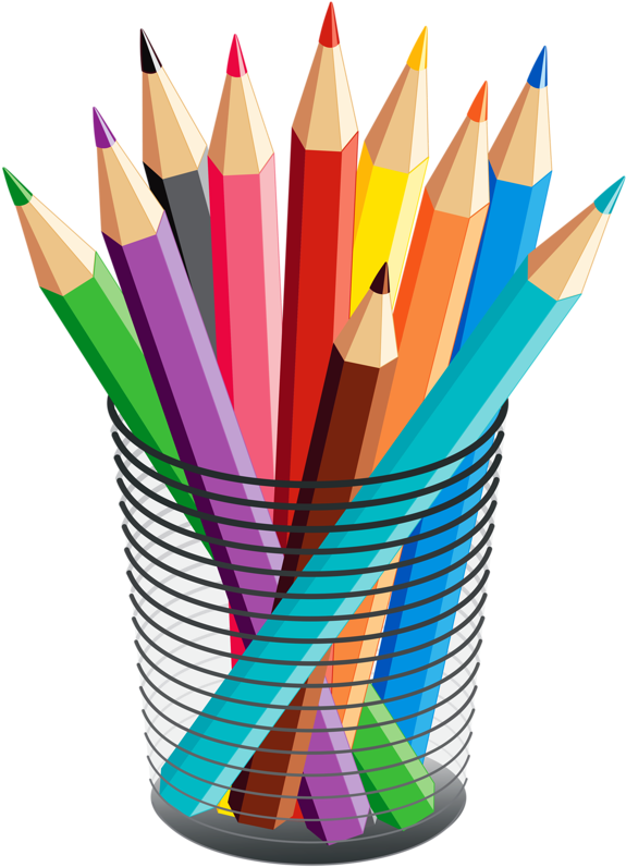 Tubes Ambiances Déco - Pencil Colors Vector (581x800)