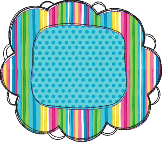 Der Stickbär - Colorful Doodle Frames Png (528x461)