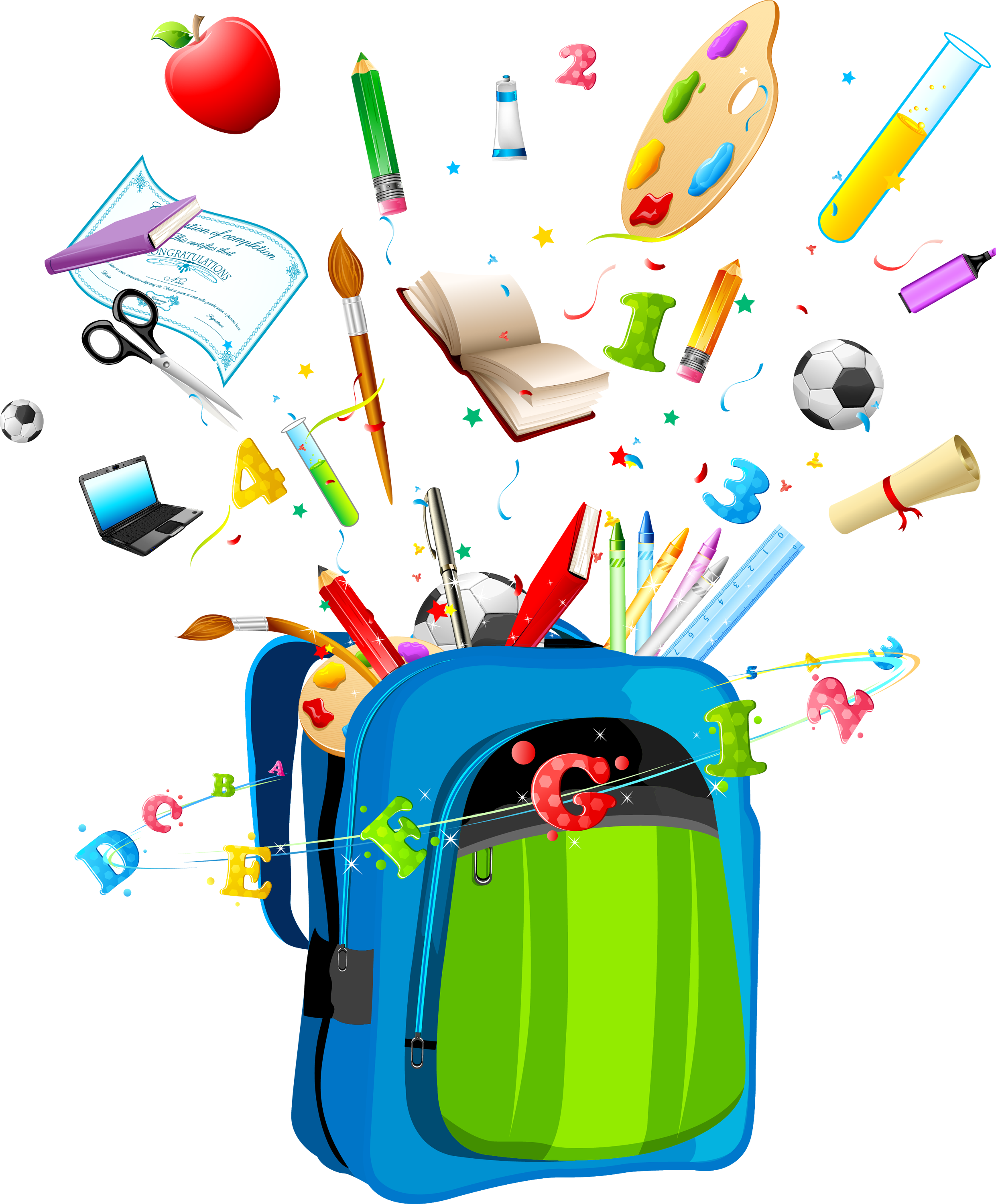 School Timetable Backpack Bag Clip Art - School Timetable Backpack Bag Clip Art (2482x3000)