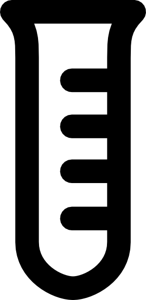 G Tube Clip Art - Graded Test Tube Clip Art (288x590)