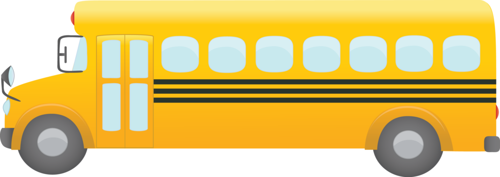 Image With School Bus Theme 5 Eps10 Vector Illustration - School Bus Clipart Png (1024x364)
