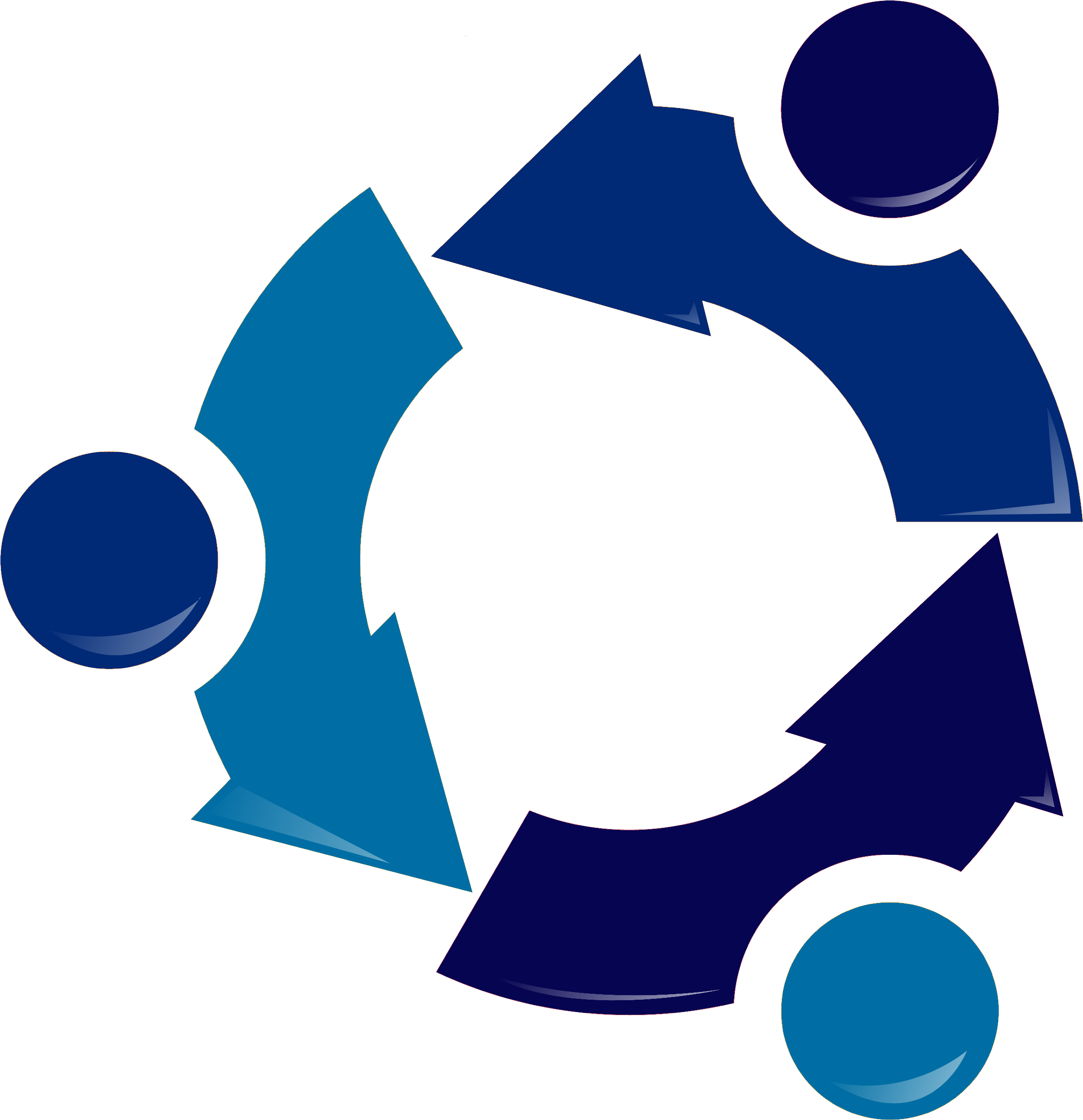 Ubuntu Recycling Logo-blue - Logo Ubuntu Blue (2834x2834)