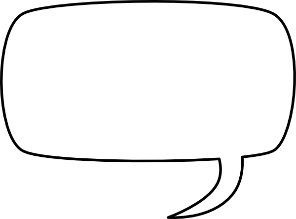 Speech Bubble Clip Art - Speech Bubble White Png (600x444)