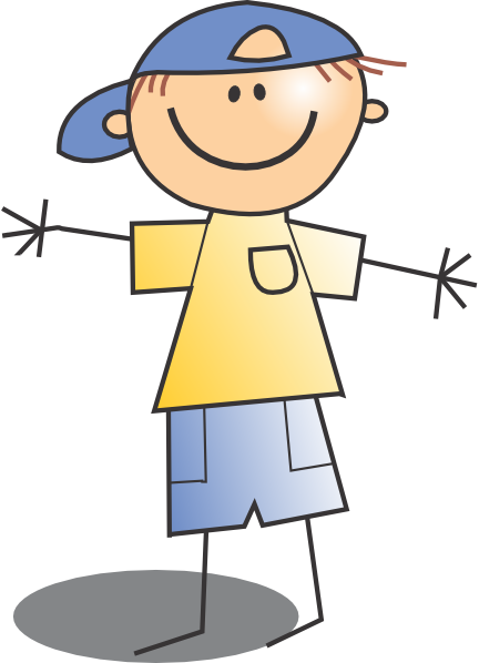 Kid Wearing Cap Clip Art At Clker Com Vector Clip Art - Happy Boy Clip Art (432x598)