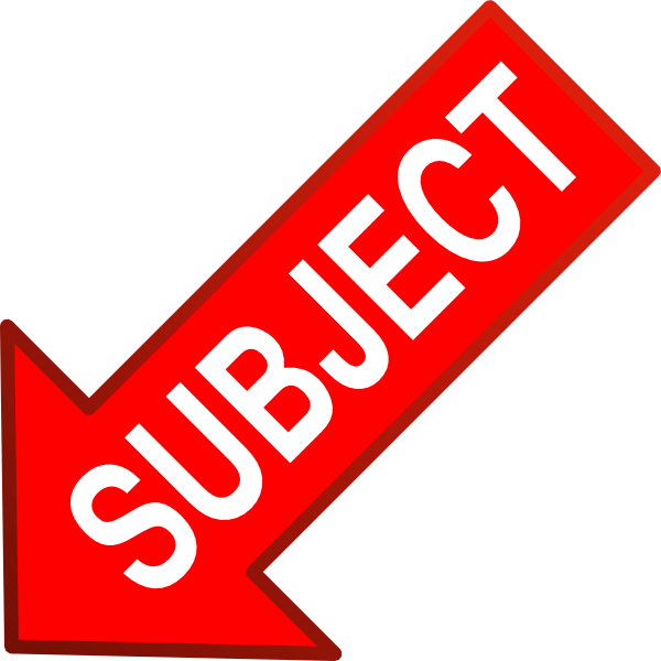 Red Subject Arrow Down Left Clip Art - Sign (600x600)