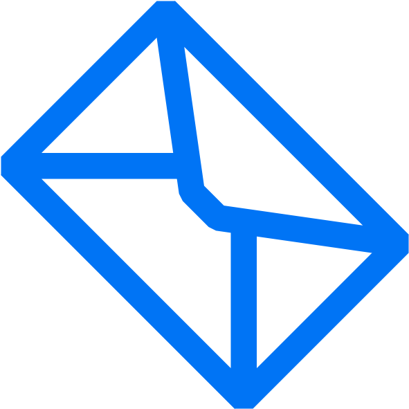 Blue Messaging Clip Art - Mail Clipart Blue (600x600)