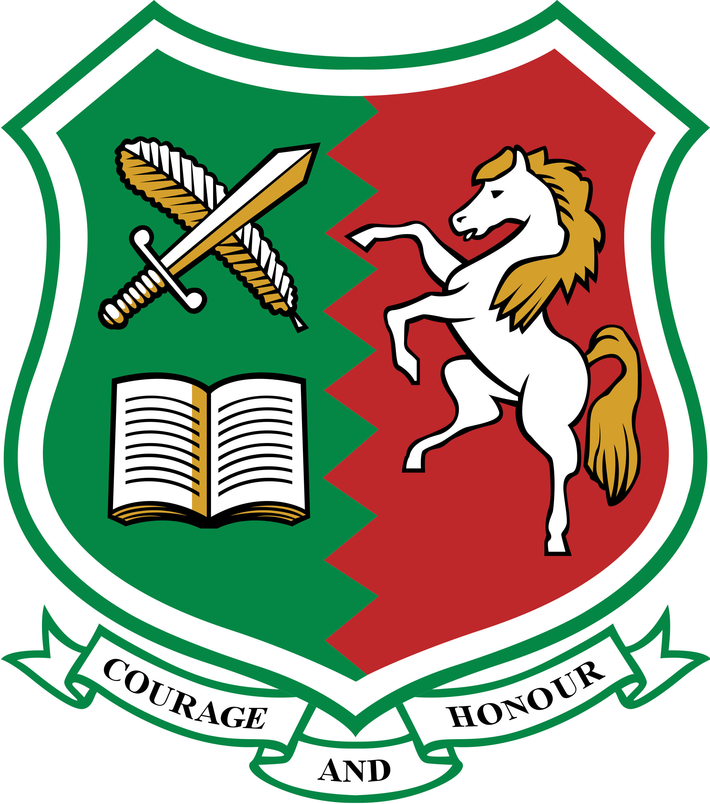 Tonbridge Grammar School Logo Black And White - Tgs School Logo (2400x2717)
