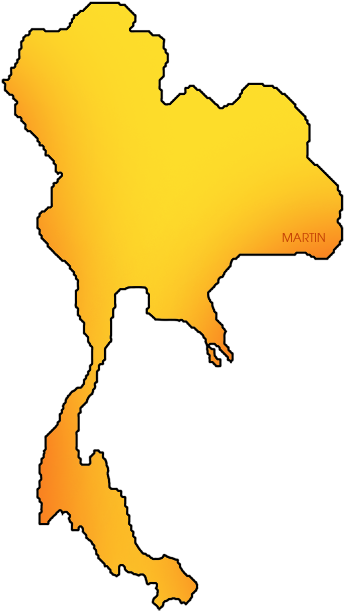 Thailand Map - Thailand Map Clipart (405x648)