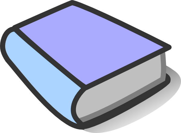 Purple Book Reading Clip Art At Clker - Cartoon Book (1280x941)