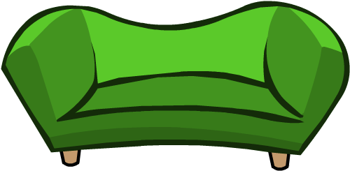 Student Lounge - Club Penguin Couch (522x348)