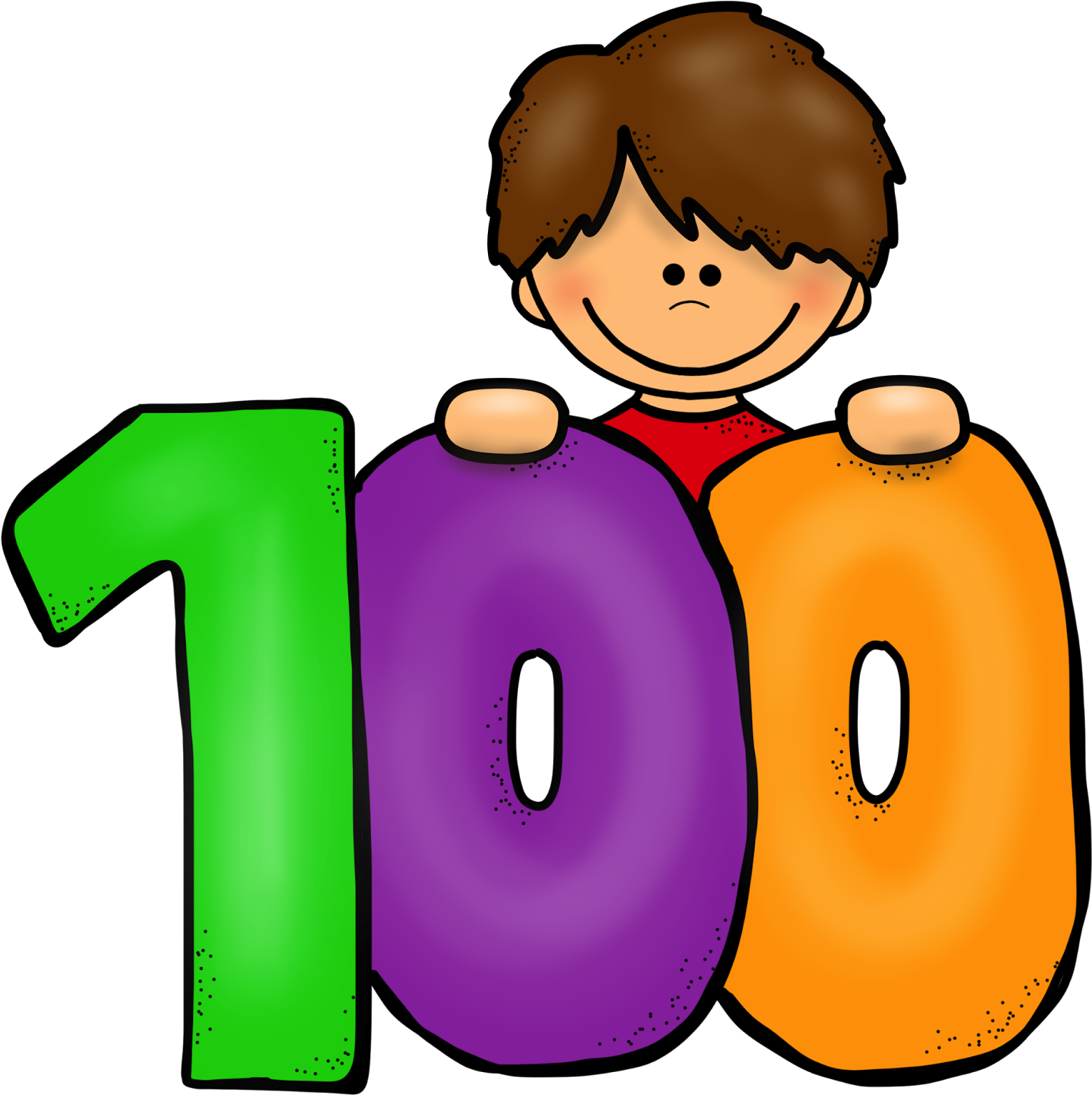 Цифра 100 в картинках