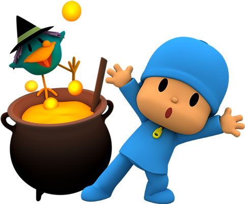 Happy Halloween Clipart - Pocoyo Halloween Png (500x416)