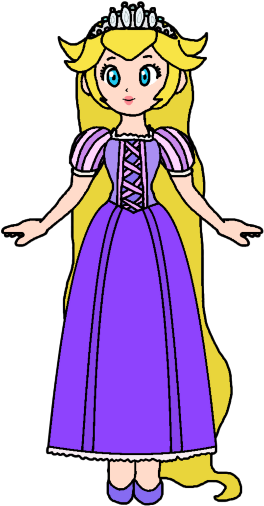 Rapunzel By Katlime - Star Butterfly As Peach (720x1109)