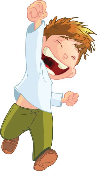 Cartoon Boy Jumping - Cartoon Boy Logo Png (400x704)