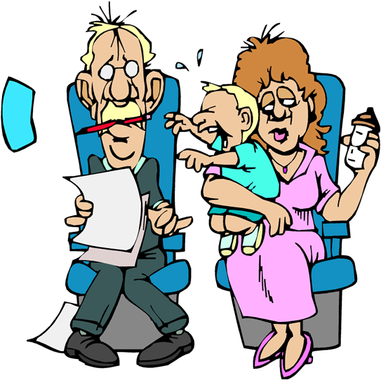 Child-free Flights In The Future - Baby Crying On Plane Clipart (560x551)