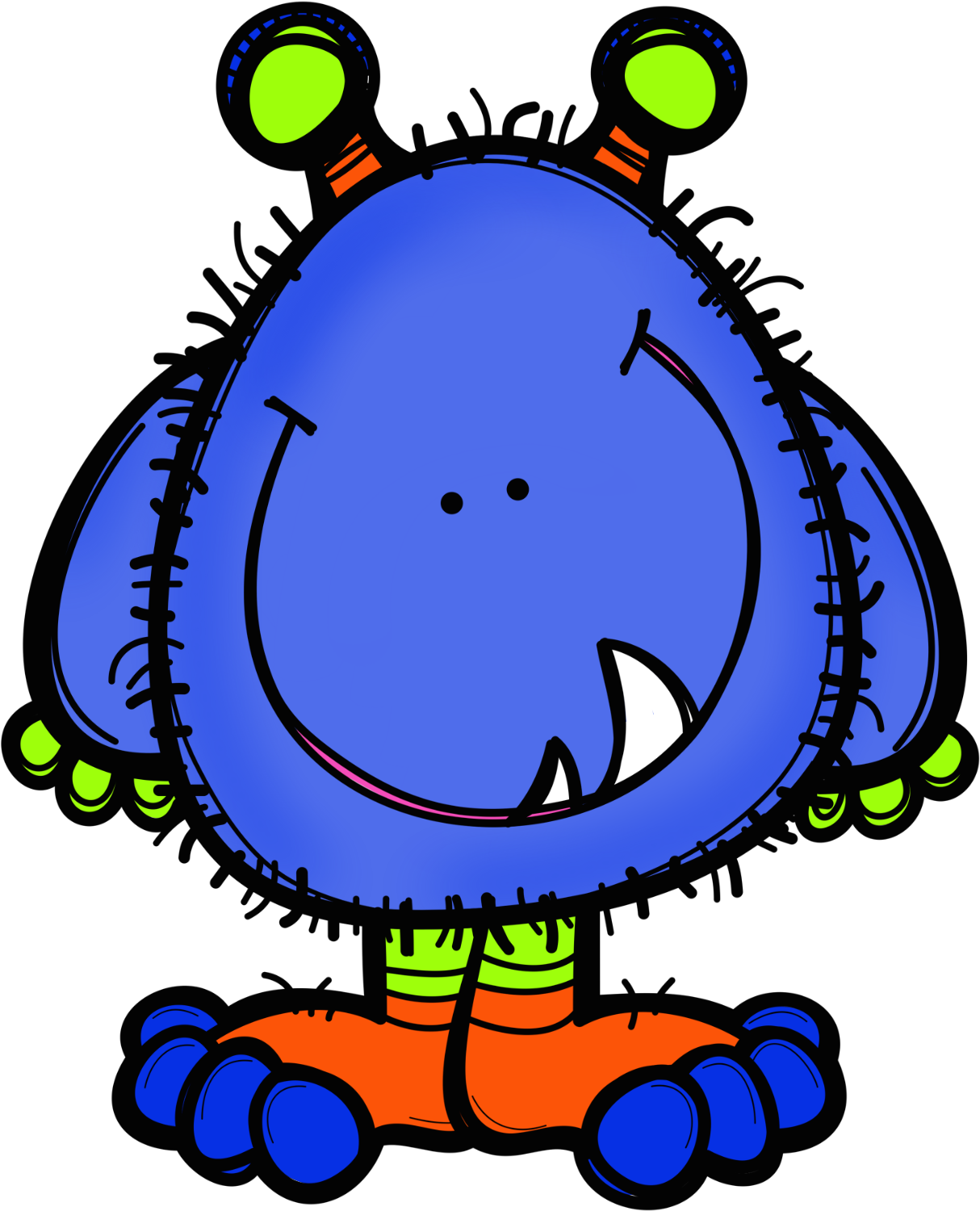 Ch B *✿* De Teachers Pay Teachers - Monstruos Clipart (1298x1611)