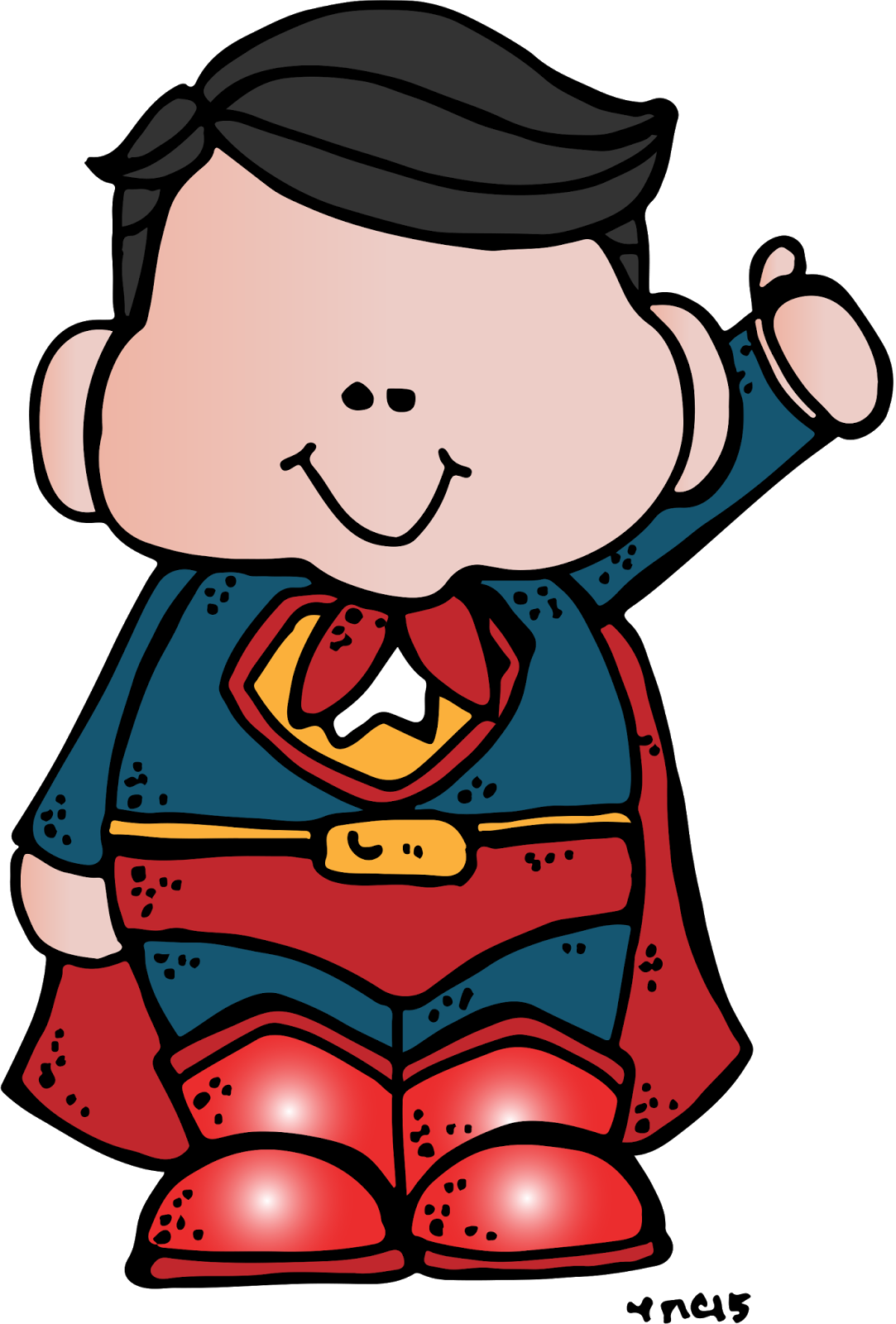 Crayon Clipart Melonheadz - Melonheadz Superhero Clipart (1083x1600)