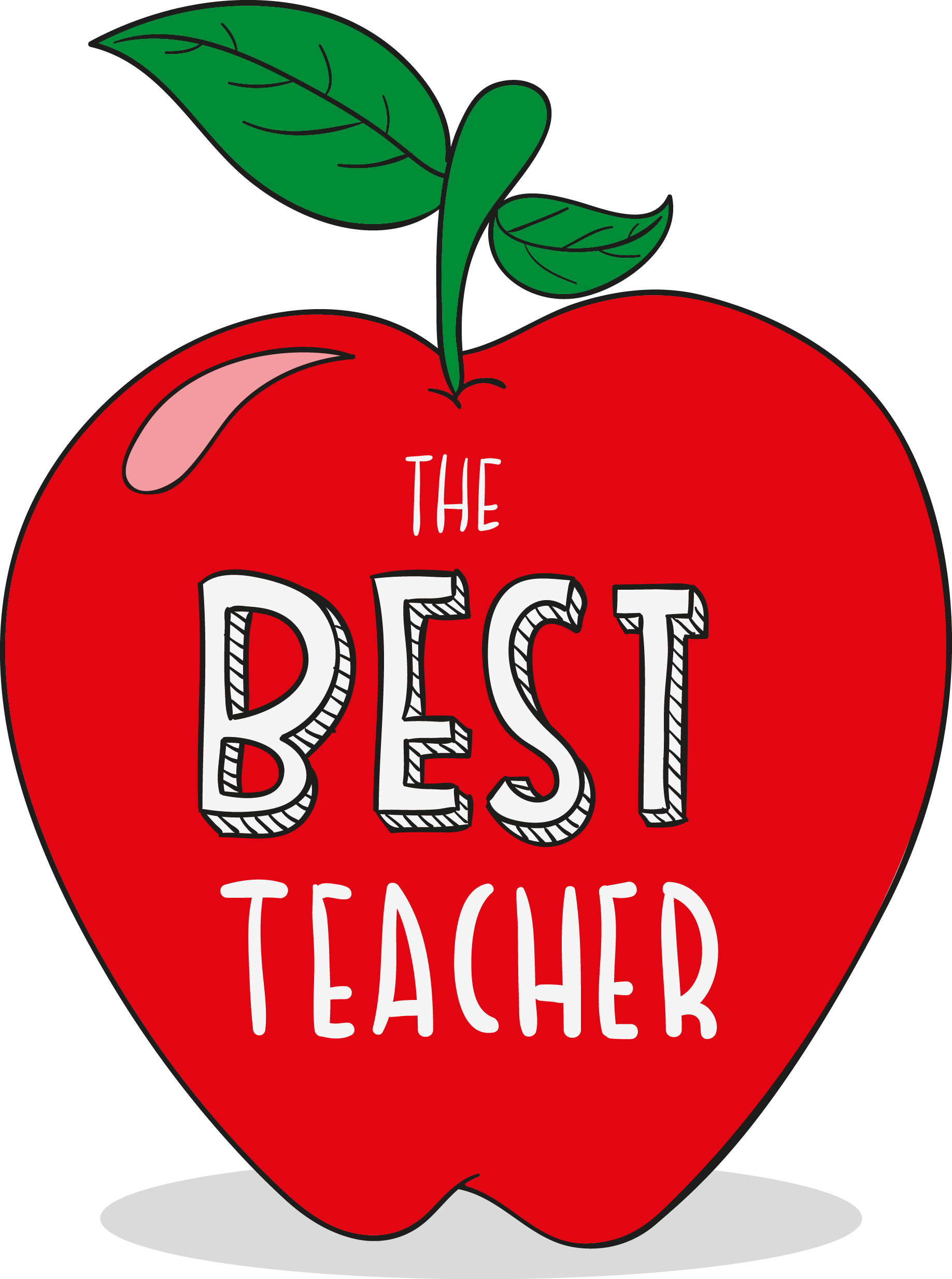 Teachers Day Student Apple Clip Art - Teacher Apple Png Vector (1837x2466)