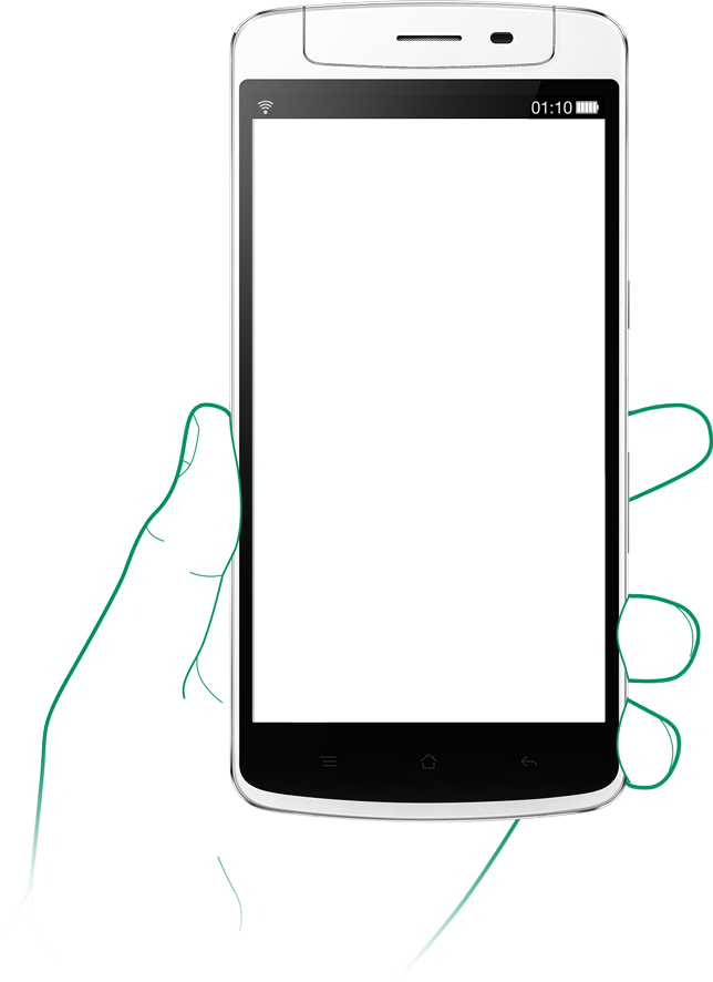 Pda Touch Phone Clip Art - Oppo Frame (644x886)