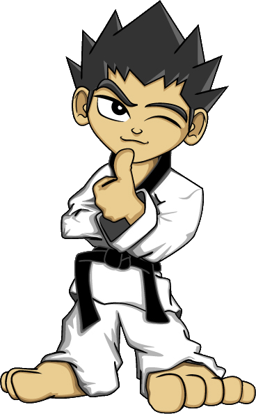 We Offer Training For Children, Teens, And Adults - Taekwondo Master Cartoon (368x594)