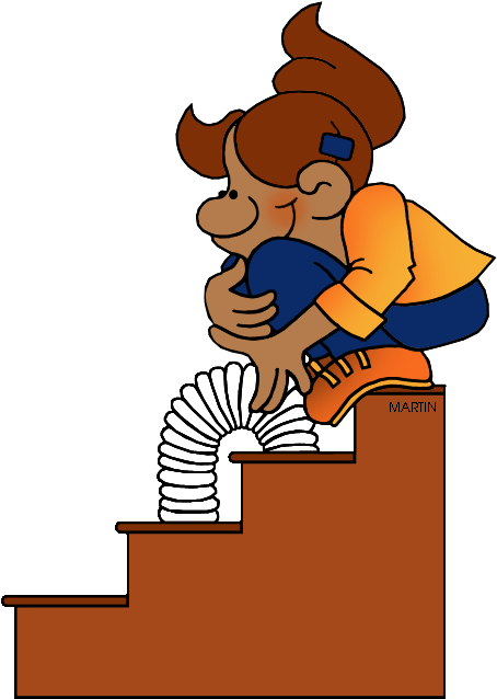 Pennsylvania State Toy Slinky - Clipart Of Occupations Phillip Martin (483x648)