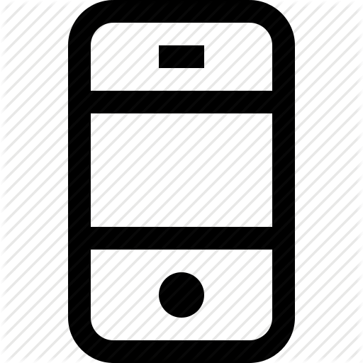 Mobile Phone Icon Clipart - Mobile Line Icon (512x512)