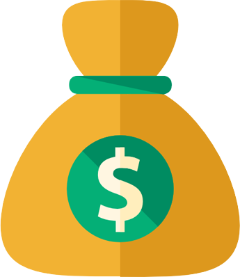 Valuable - Money Bag Icon Png (345x398)