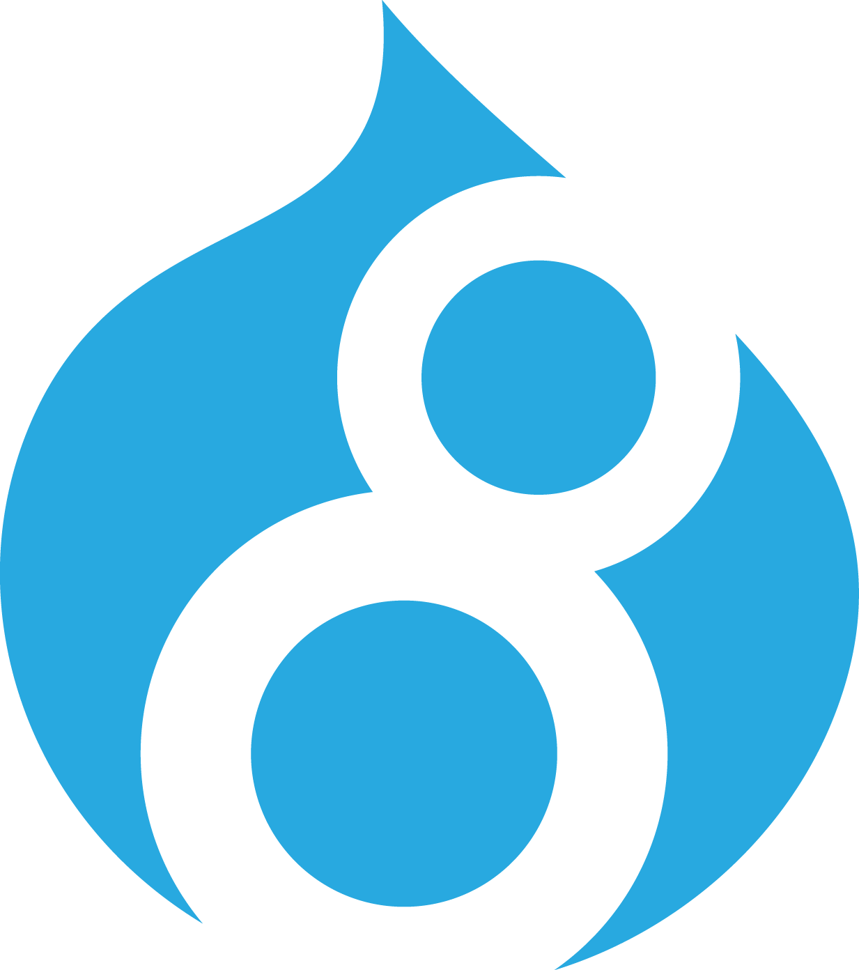 After Months Of Hype And Hyperbole, Drupal 8 Was Released - Drupal 8 Logo Svg (1233x1392)
